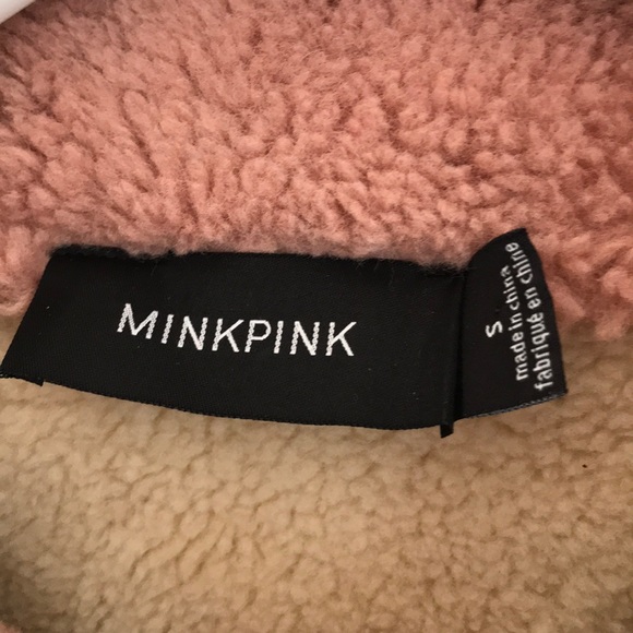 Mink Pink Beige/pink Suede Jacket - Picture 4 of 6